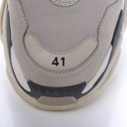Balenciaga Fabric Mesh Womens Triple S Sneakers 41 Beige Black 8 of 11