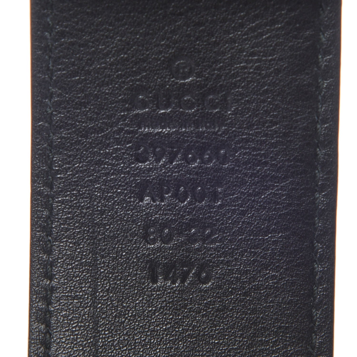 Gucci Calfskin Double G 40mm Belt 80 32 Black 4 of 7