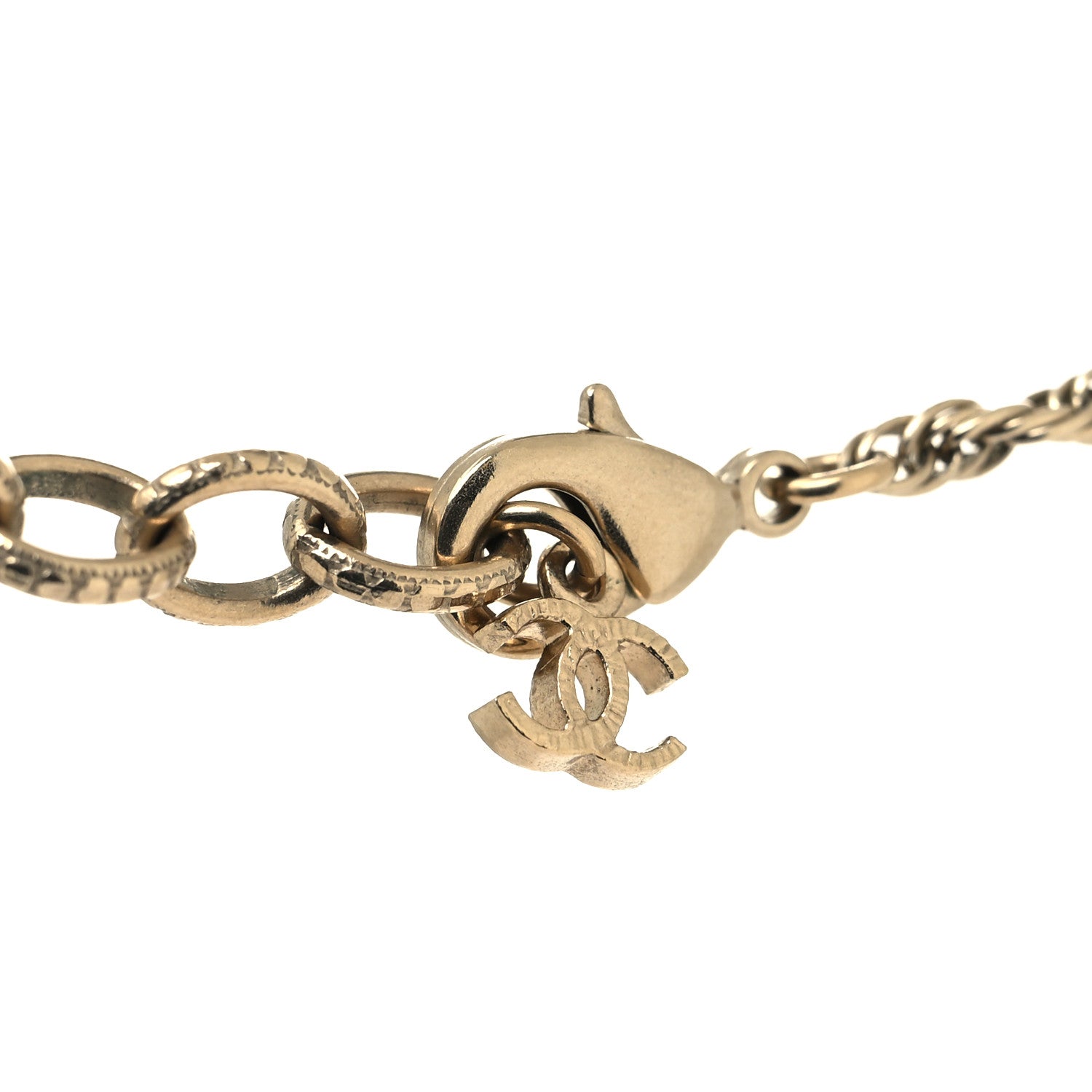 Chanel Pearl CC Round Pendant Necklace Gold 4 of 5