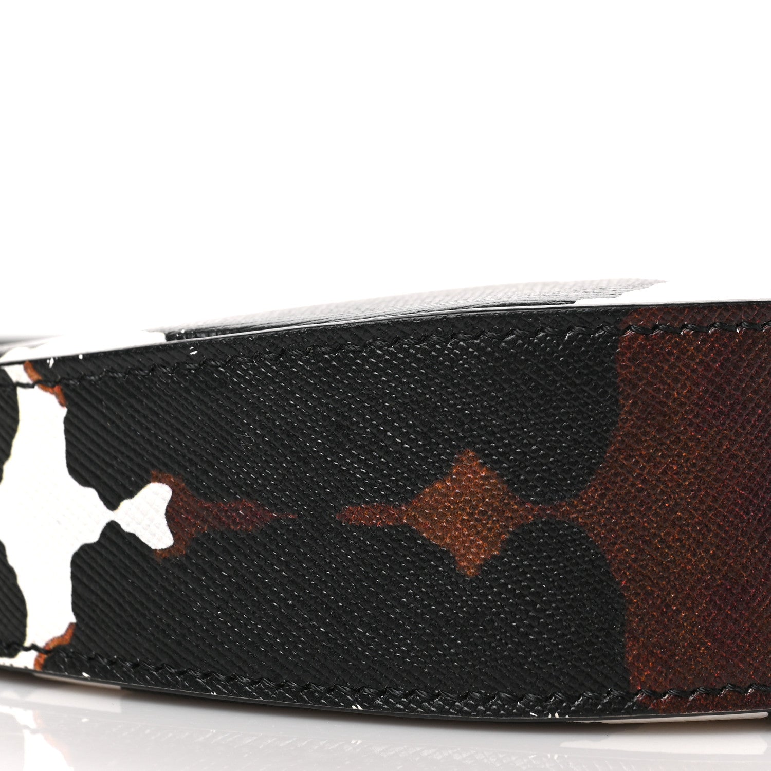 Burberry Calfskin Camouflage Mini Olympia Shoulder Bag Black 8 of 9