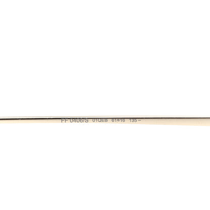 Fendi Metal Fendi Forever Aviator Sunglasses FF0407/G/S Gold 11 of 12