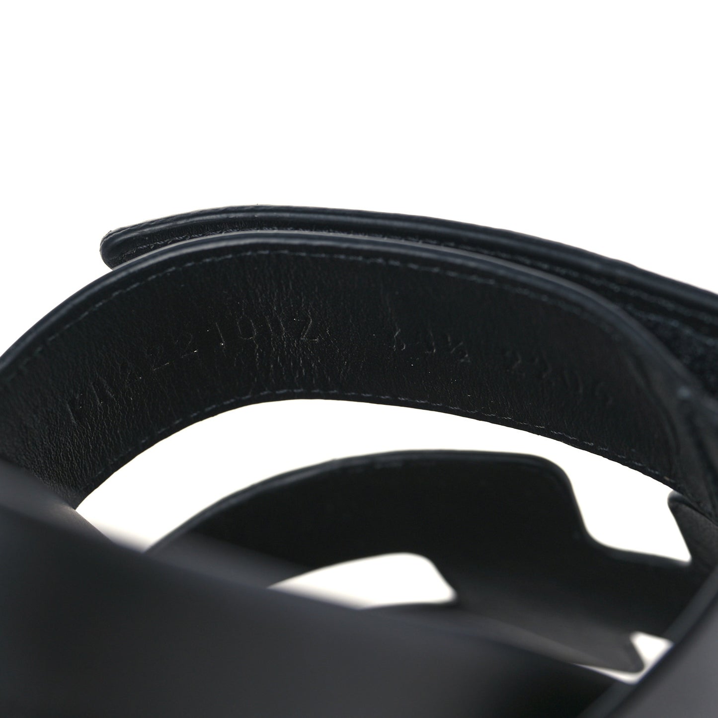 Calfskin Womens Chypre Sandals 35.5 Black