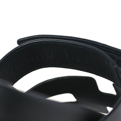 Hermes Calfskin Womens Chypre Sandals 35.5 Black 8 of 9