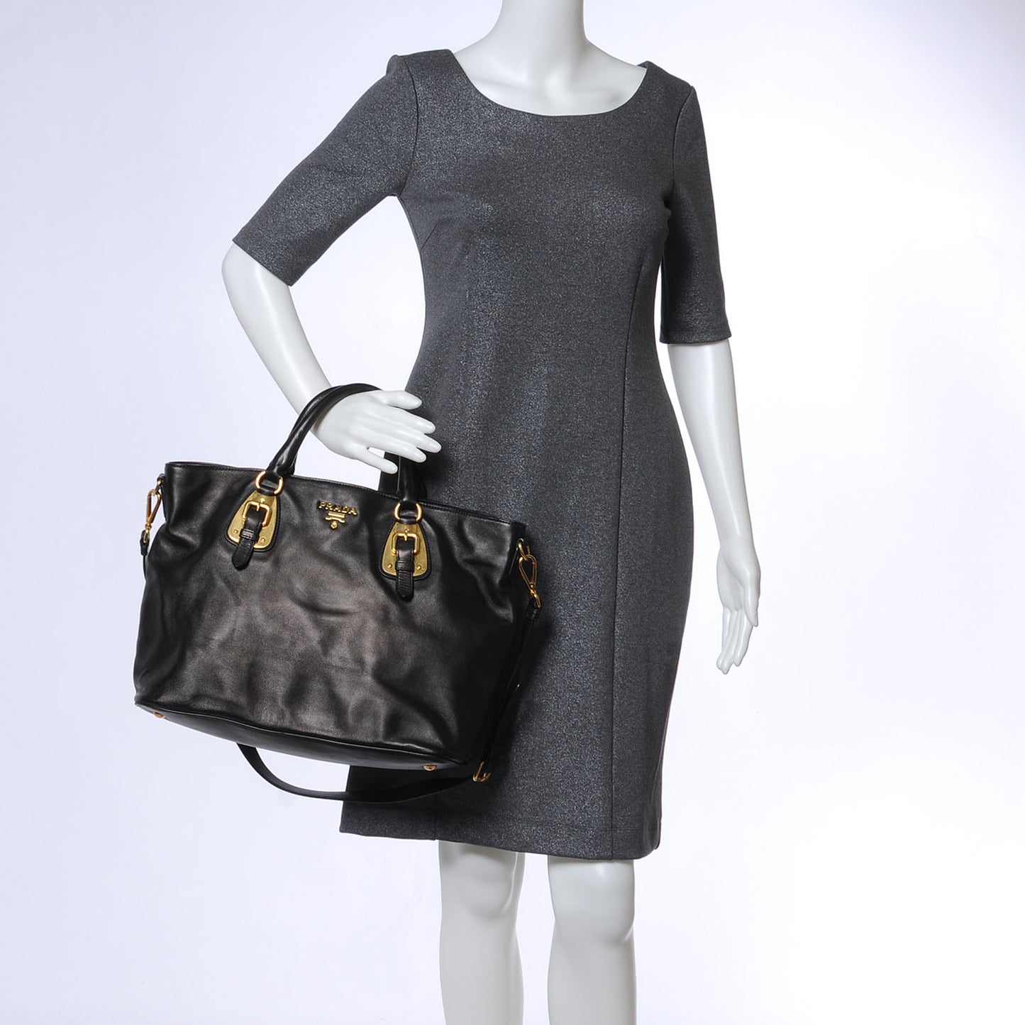 Soft Calf Tote Nero Black