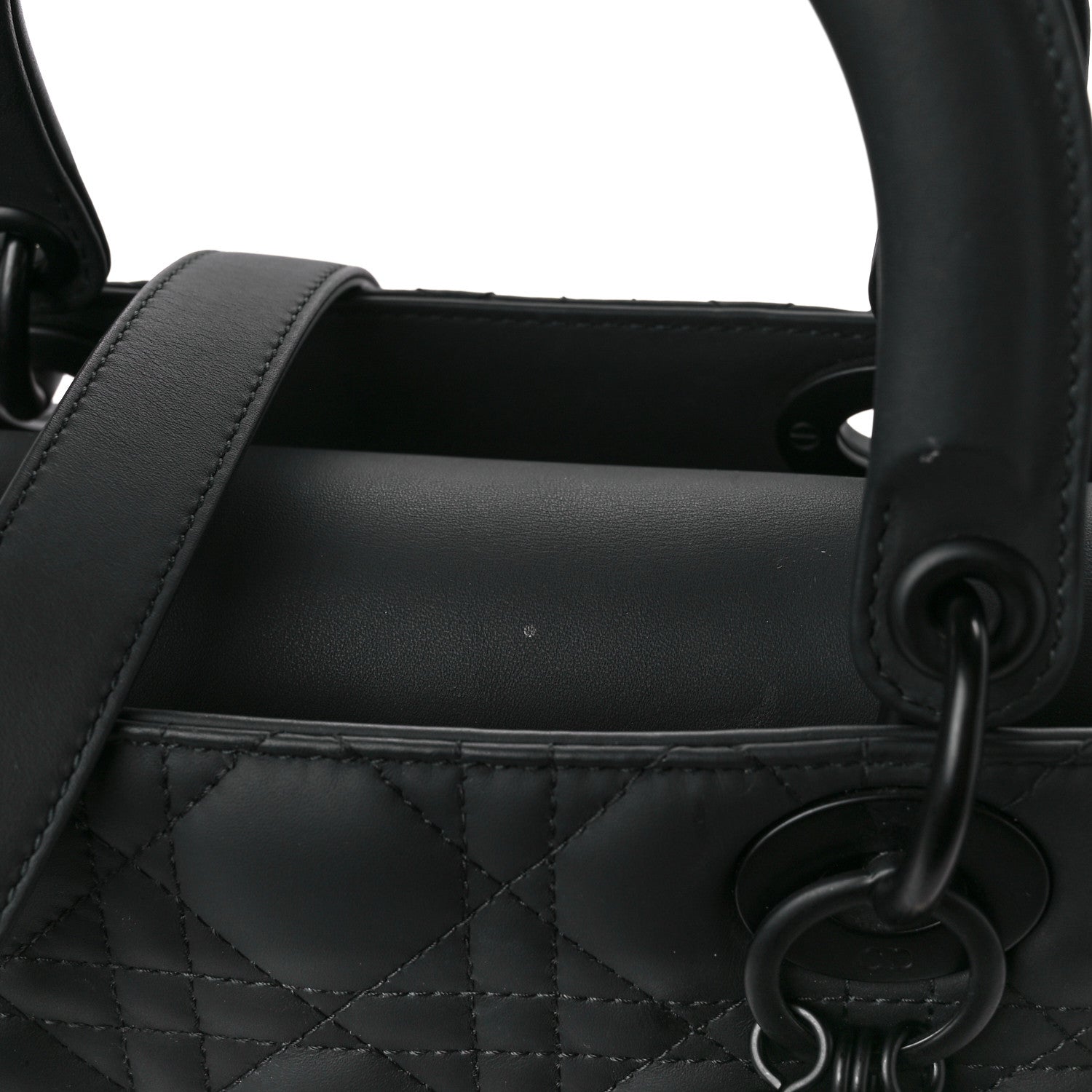 Christian Dior Ultra Matte Calfskin Cannage Large Lady Dior Black 12 of 12