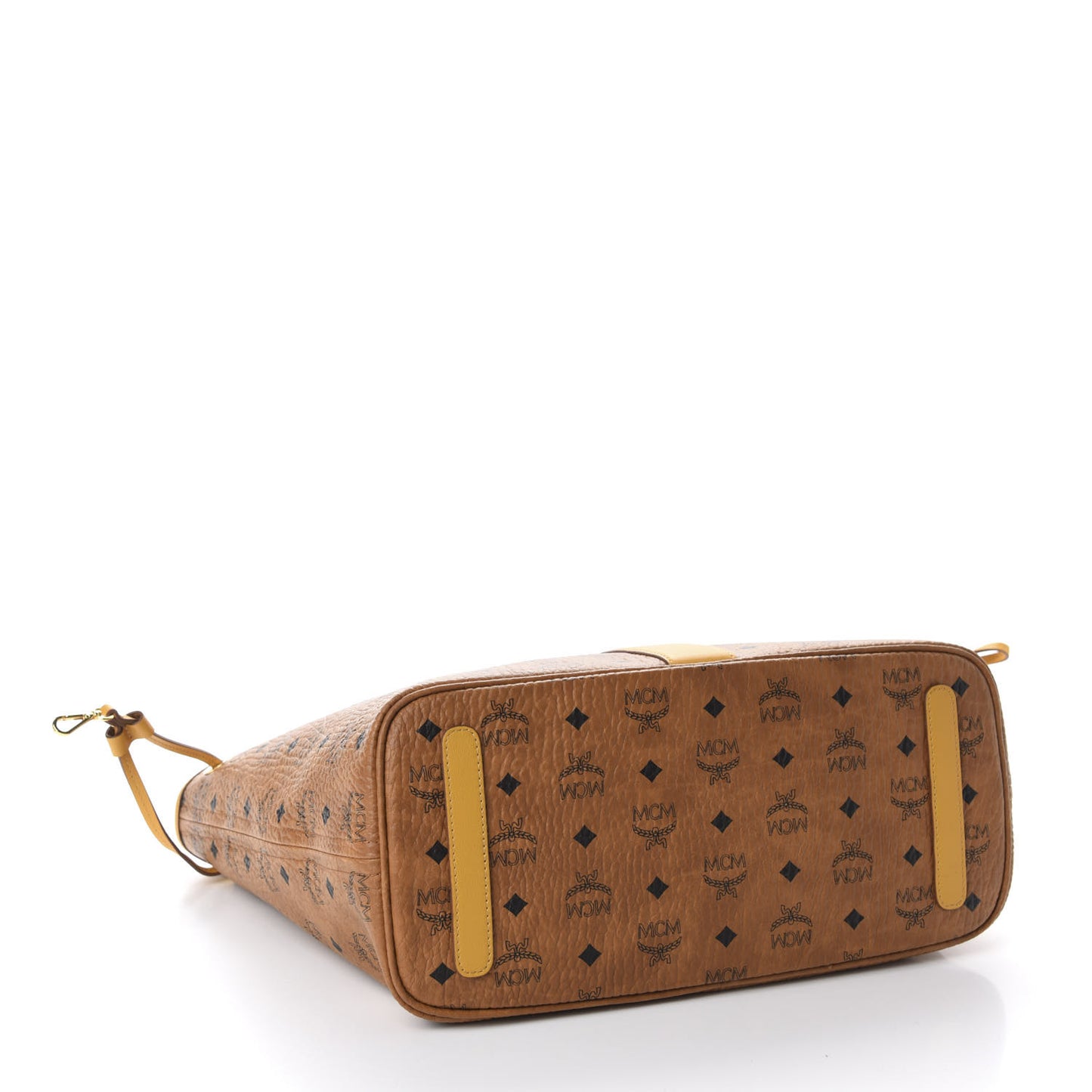 Visetos Medium Liz Reversible Shopper Tote Cognac Yellow