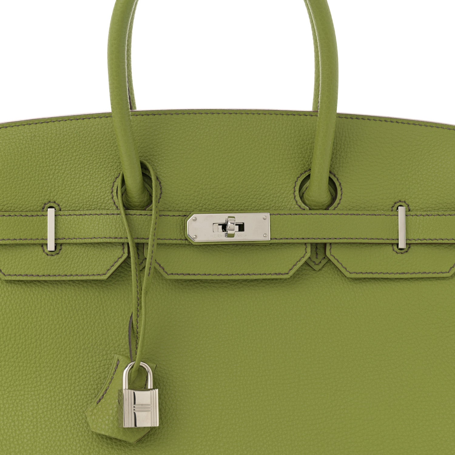 Hermes Togo BIRKIN 35 Vert Anis 8 of 12