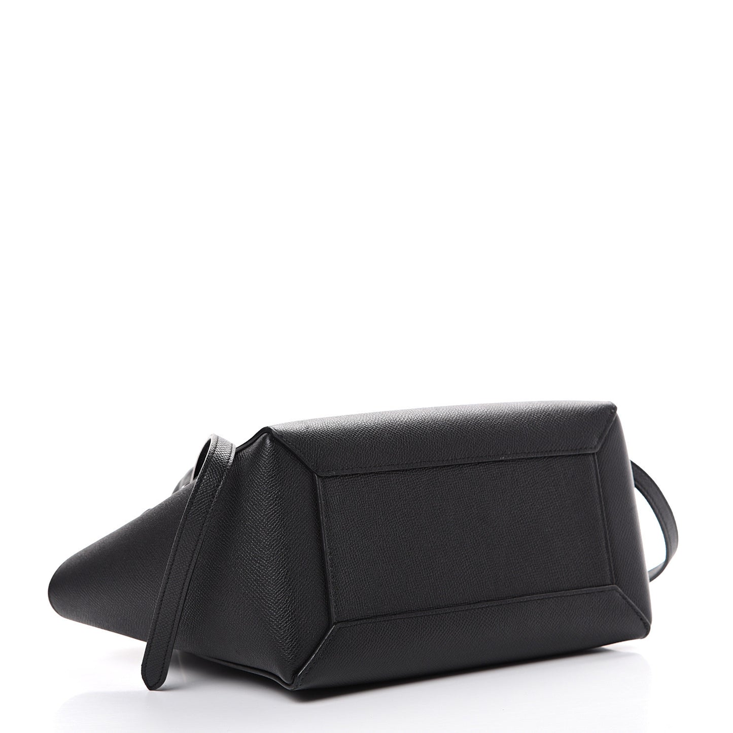 Grained Calfskin Micro Belt Bag Black