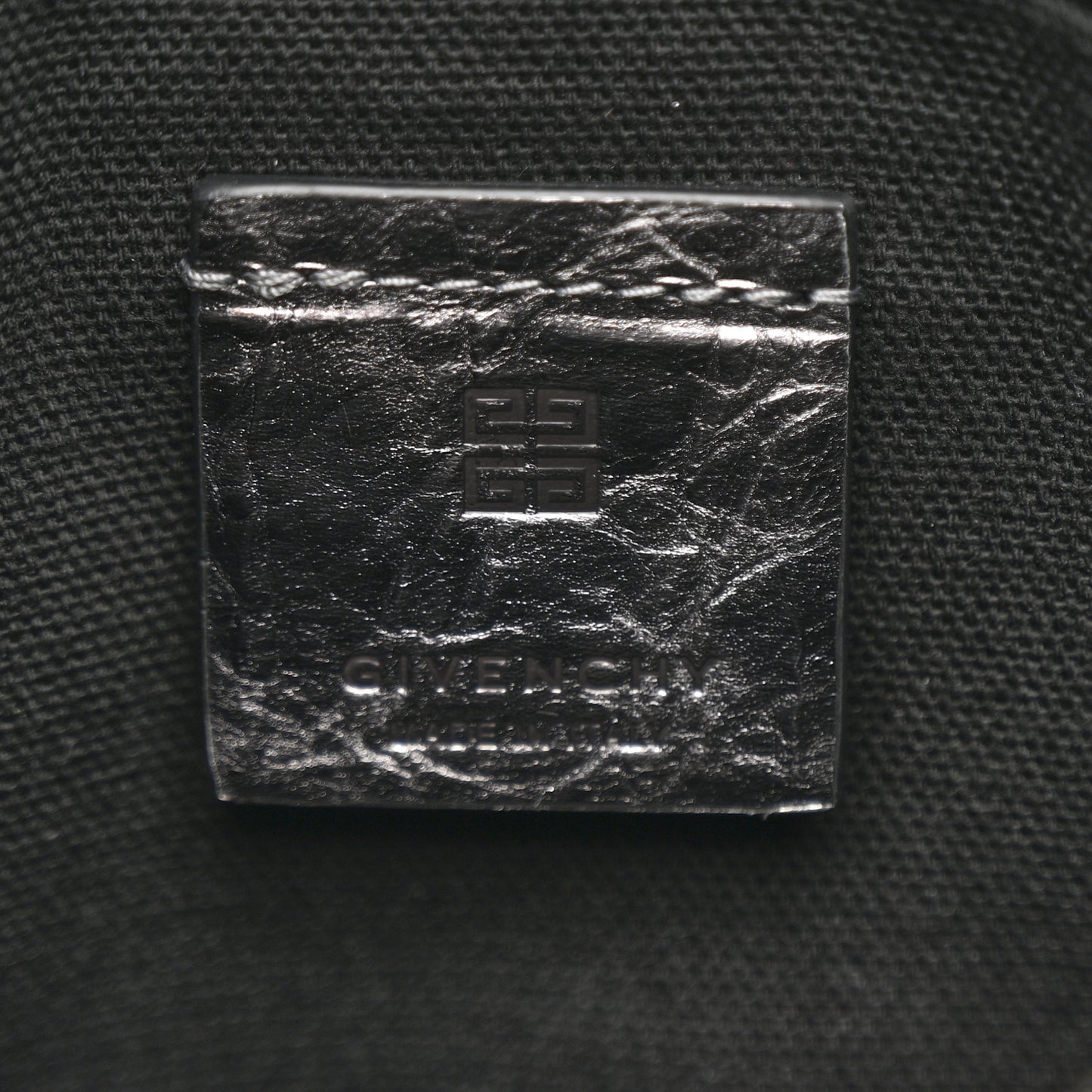 Metallic Calfskin Small Voyou Bag Silver