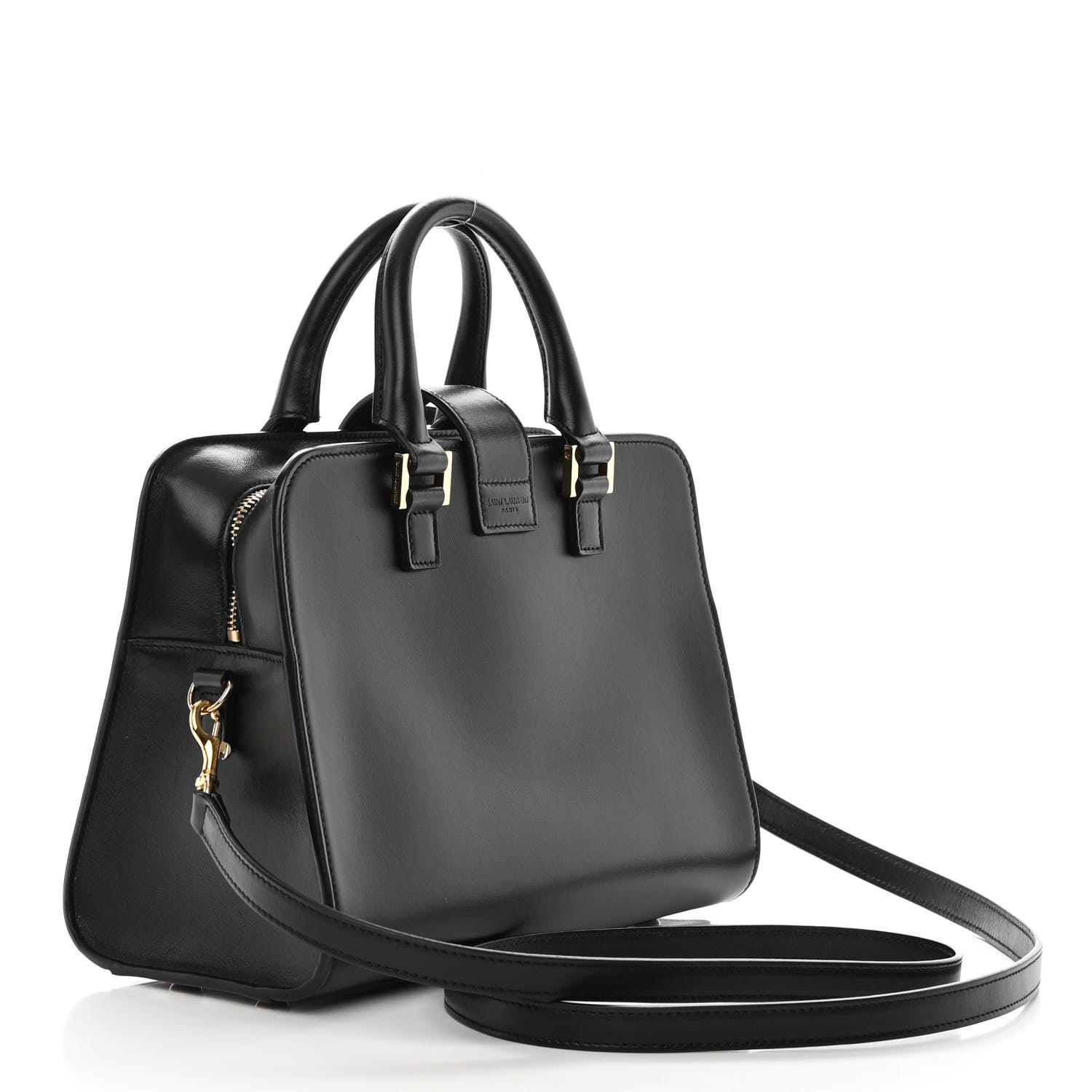 Saint Laurent Calfskin Monogram Baby Cabas Black 3 of 15