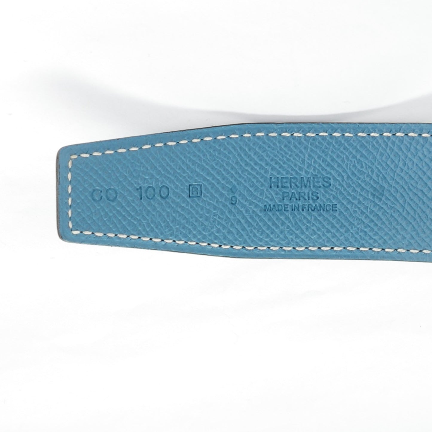 Swift Epsom 32mm H Belt 100 Black Blue Jean