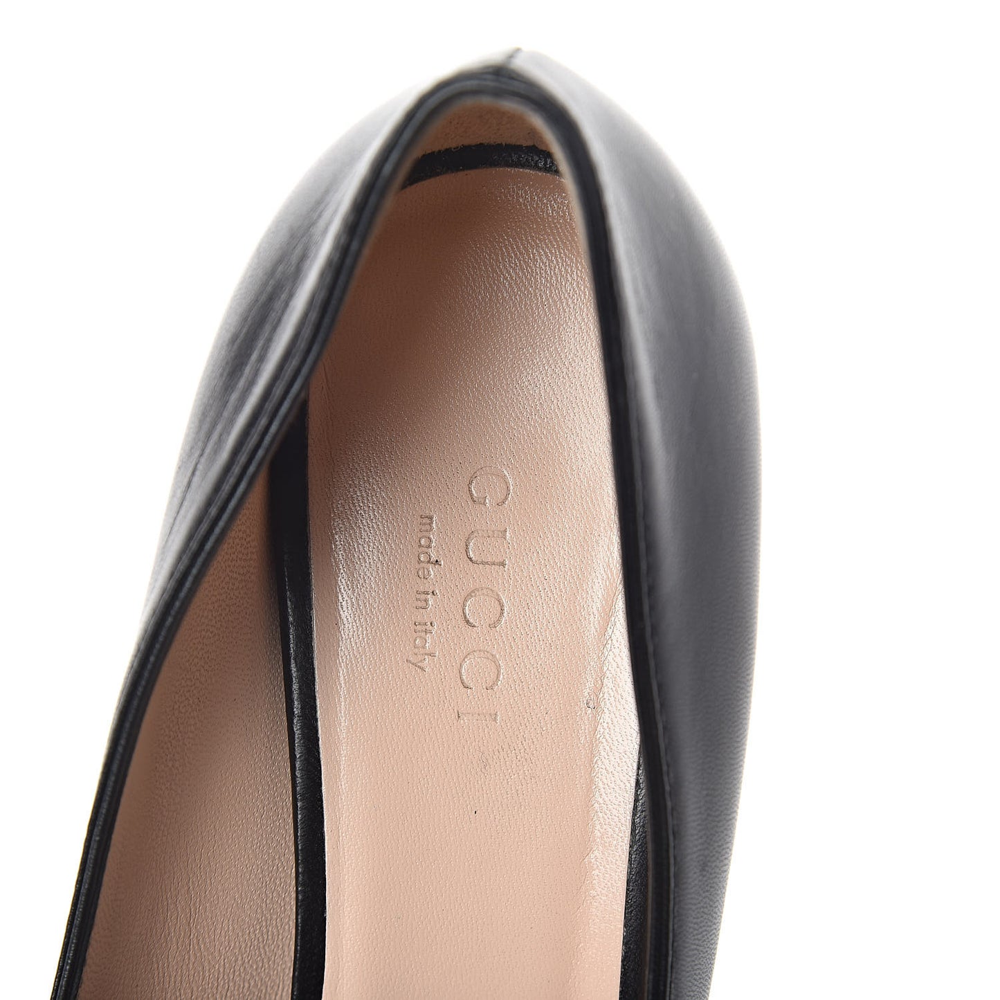 Malaga Kid GG Marmont Fringe 50mm Loafer Pumps 36 Black