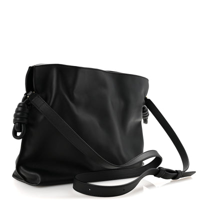 Loewe X ALBERS Nappa Calfskin Medium Flamenco Knot Clutch Black Burgundy 3 of 10