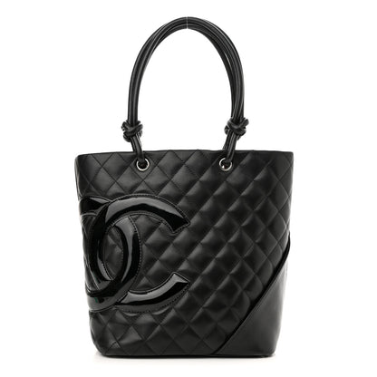 Chanel Calfskin Quilted Medium Cambon Tote Black 1 of 9