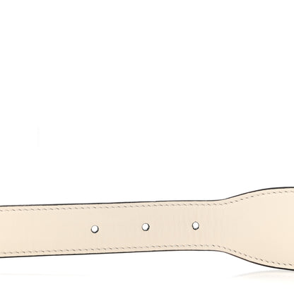 Gucci Efesto Leather Horsebit 25mm Belt 85 34 Mystic White 4 of 5