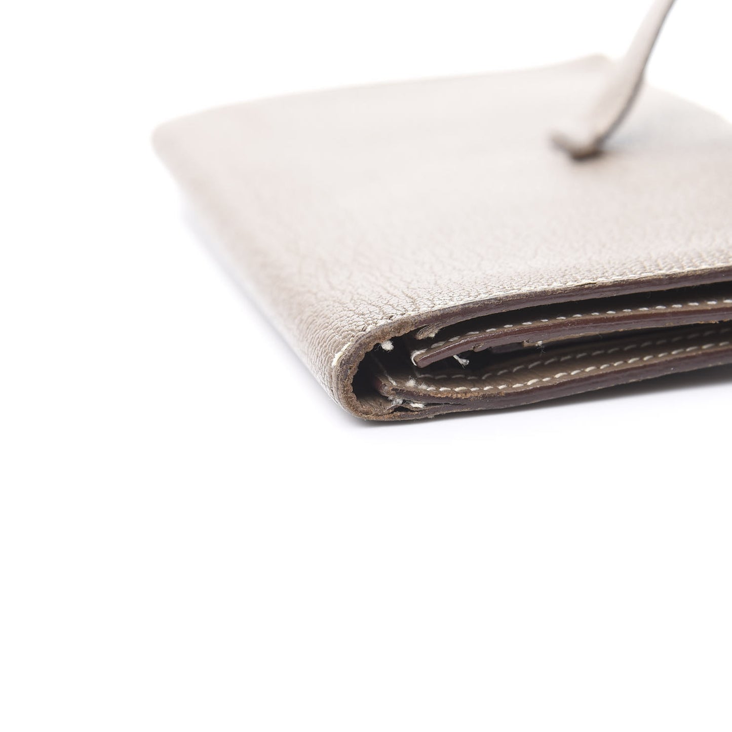 Chevre Mysore Bearn Gusset Wallet Etoupe