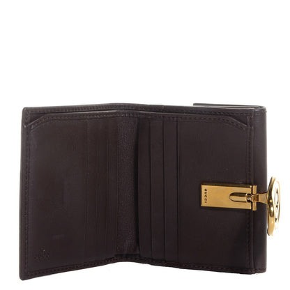 Gucci Guccissima Interlocking Icon French Wallet Dark Brown 5 of 8