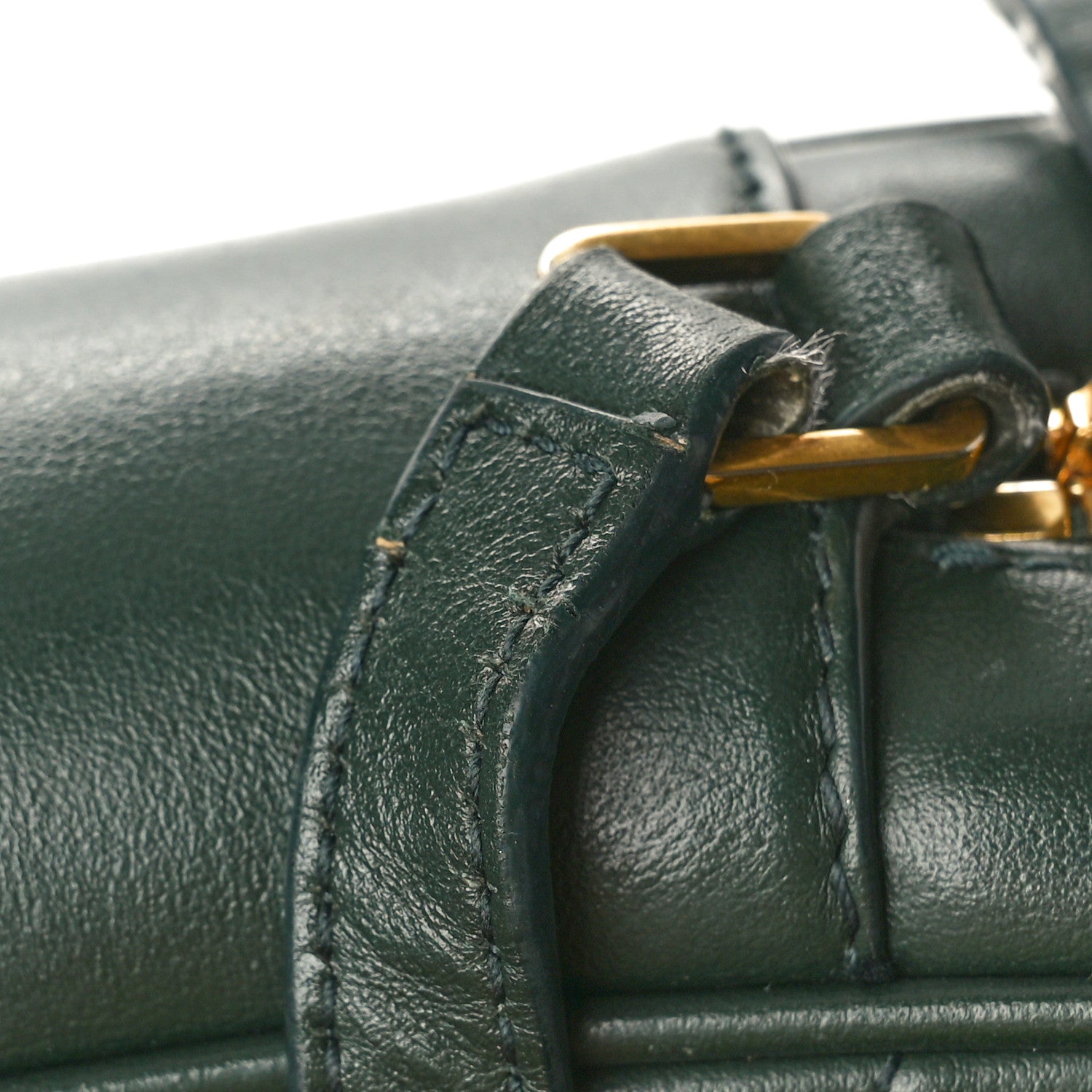 Saint Laurent Calfskin Matelasse Monogram Lou Camera Bag Vert Fonce 14 of 17