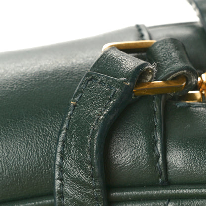 Saint Laurent Calfskin Matelasse Monogram Lou Camera Bag Vert Fonce 14 of 17