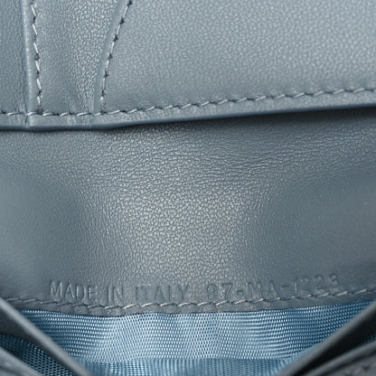 Christian Dior Supple Calfskin Cannage Caro Dandelion Card Holder Cloud Blue 7 of 8
