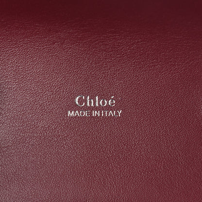 Chloe Calfskin Embossed Small Aby Lock Brown Purple 6 of 8