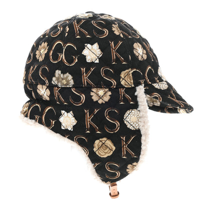 Gucci X KEN SCOTT Canvas Shearling Floral Print Cap Hat L Multicolor 6 of 12