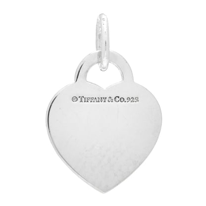 Tiffany Sterling Silver Notes Heart Tag Charm 3 of 3