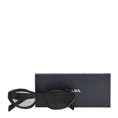 Prada Acetate Oval Sunglasses SPR 26Z Black 8 of 8