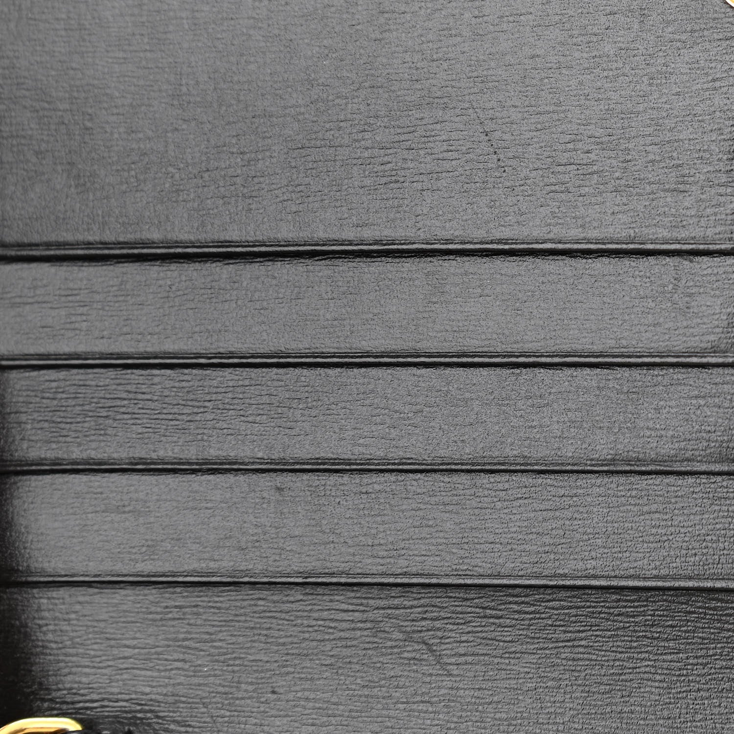 Gucci Boarded Plutone Calfskin Horsebit 1955 Wallet On Chain Black 11 of 12