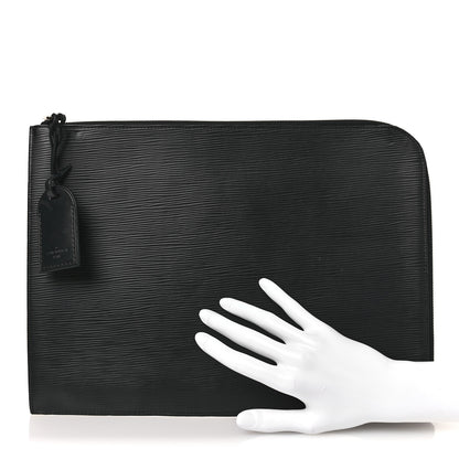 Louis Vuitton Epi Pochette Jour GM Black 2 of 12