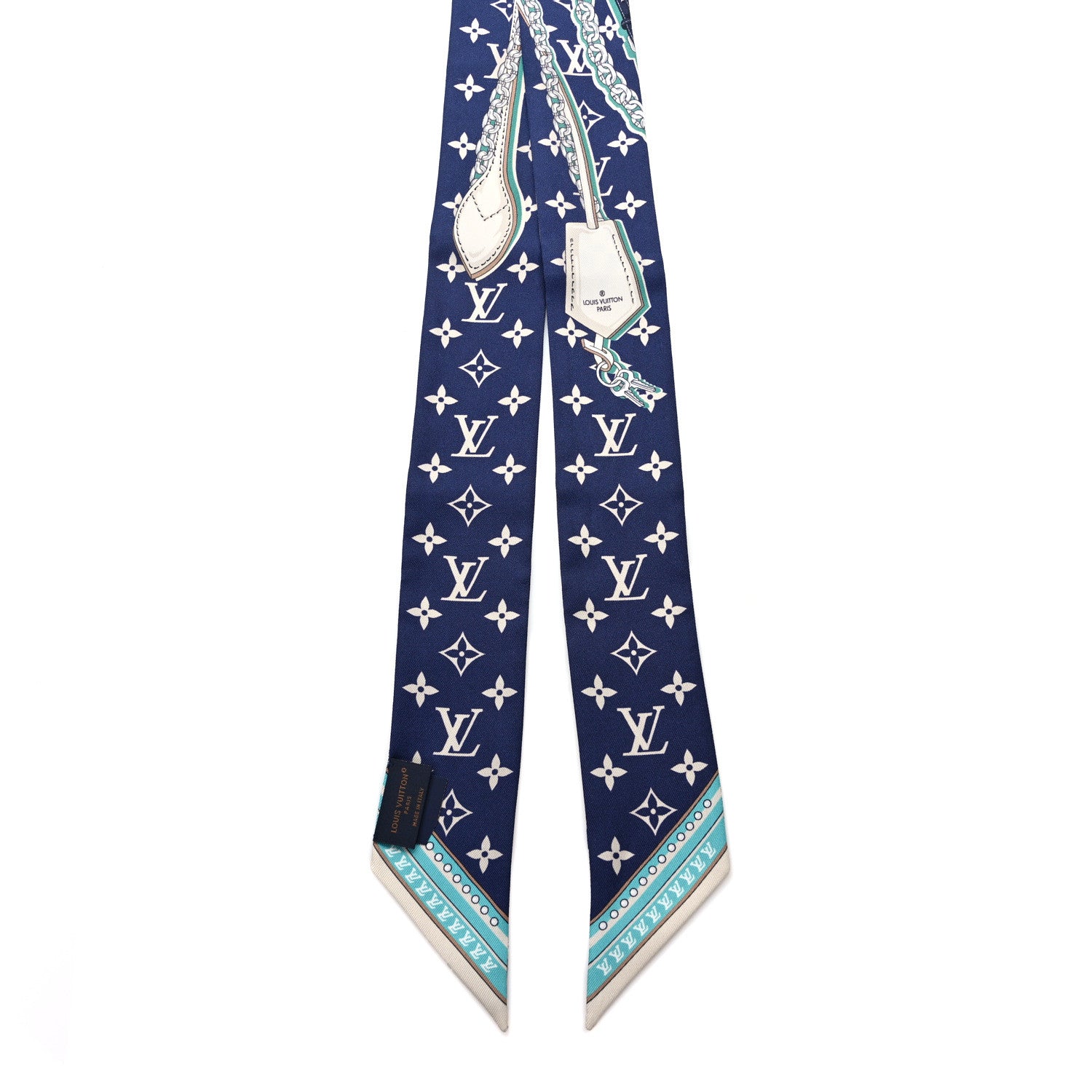 Louis Vuitton Silk Ultimate Monogram Bandeau Bleu Marine 2 of 3