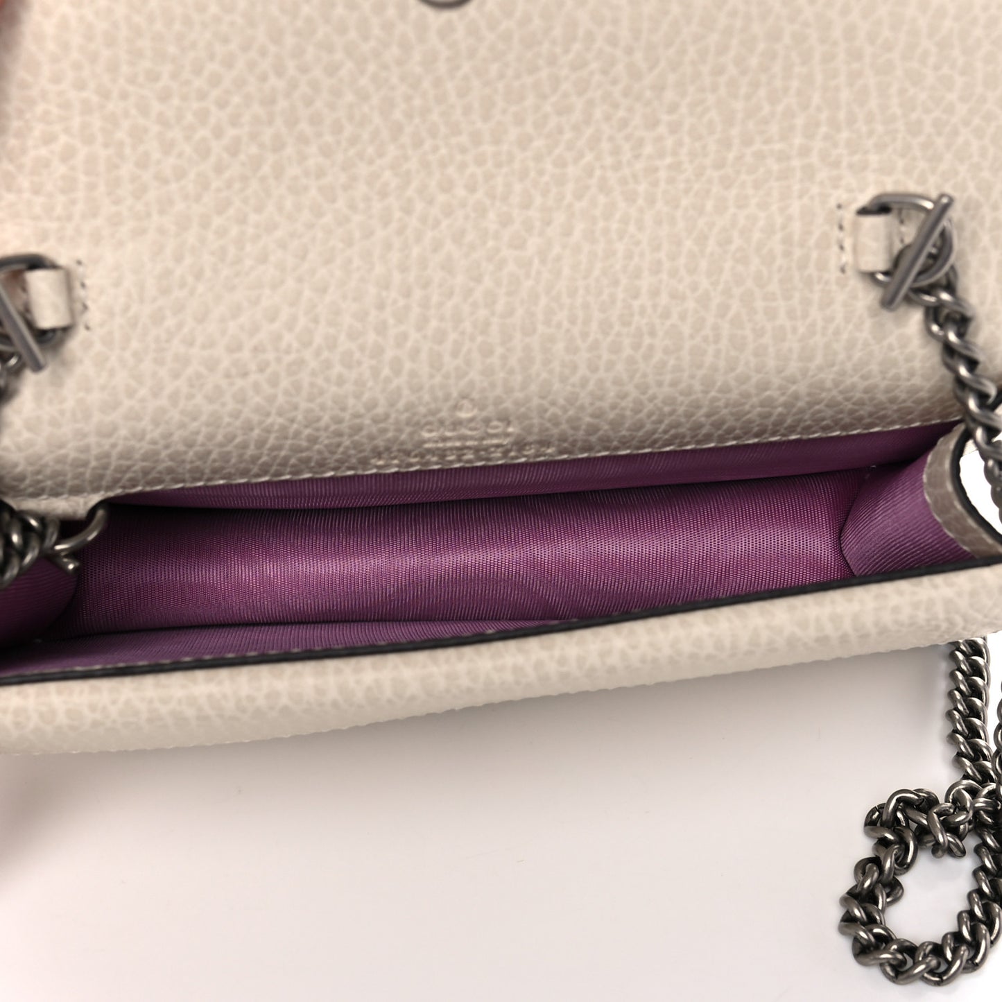 Dollar Calfskin Crystal Super Mini Dionysus Shoulder Bag Mystic White Black Diamond