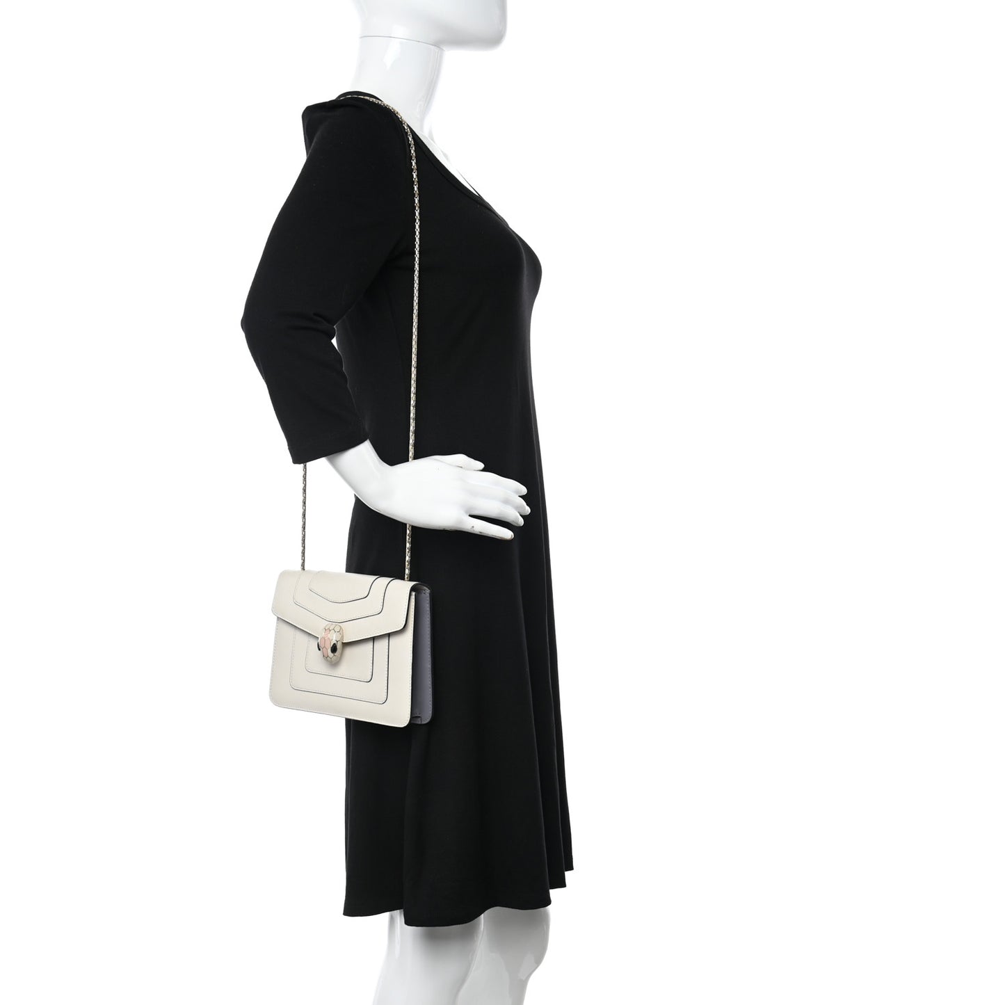 Calfskin Small Serpenti Forever Snake Strap Crossbody Bag