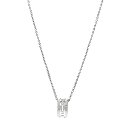 Bulgari 18K White Gold Parentesi Pendant Necklace 1 of 3