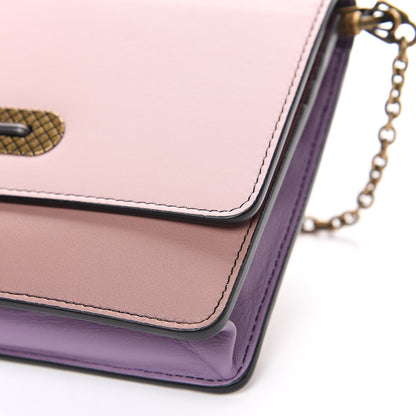 Bottega Veneta Nappa Tri-Color Chain Wallet Magnolia Deco Rose Glicine 7 of 7