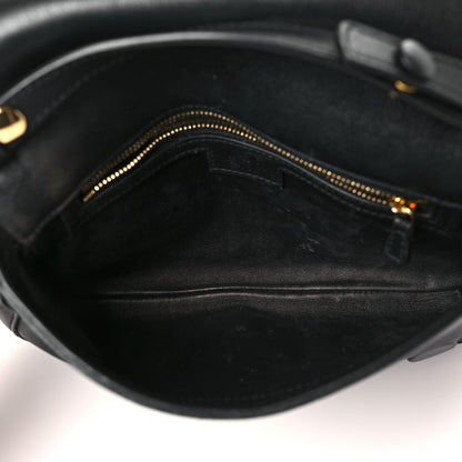 Gucci Roxy Calfskin Blondie Chain Shoulder Flap Bag Black 5 of 10