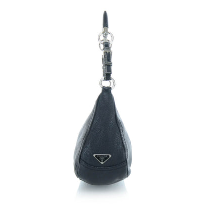 Prada Leather Small Hobo Bag Nero Black 3 of 12