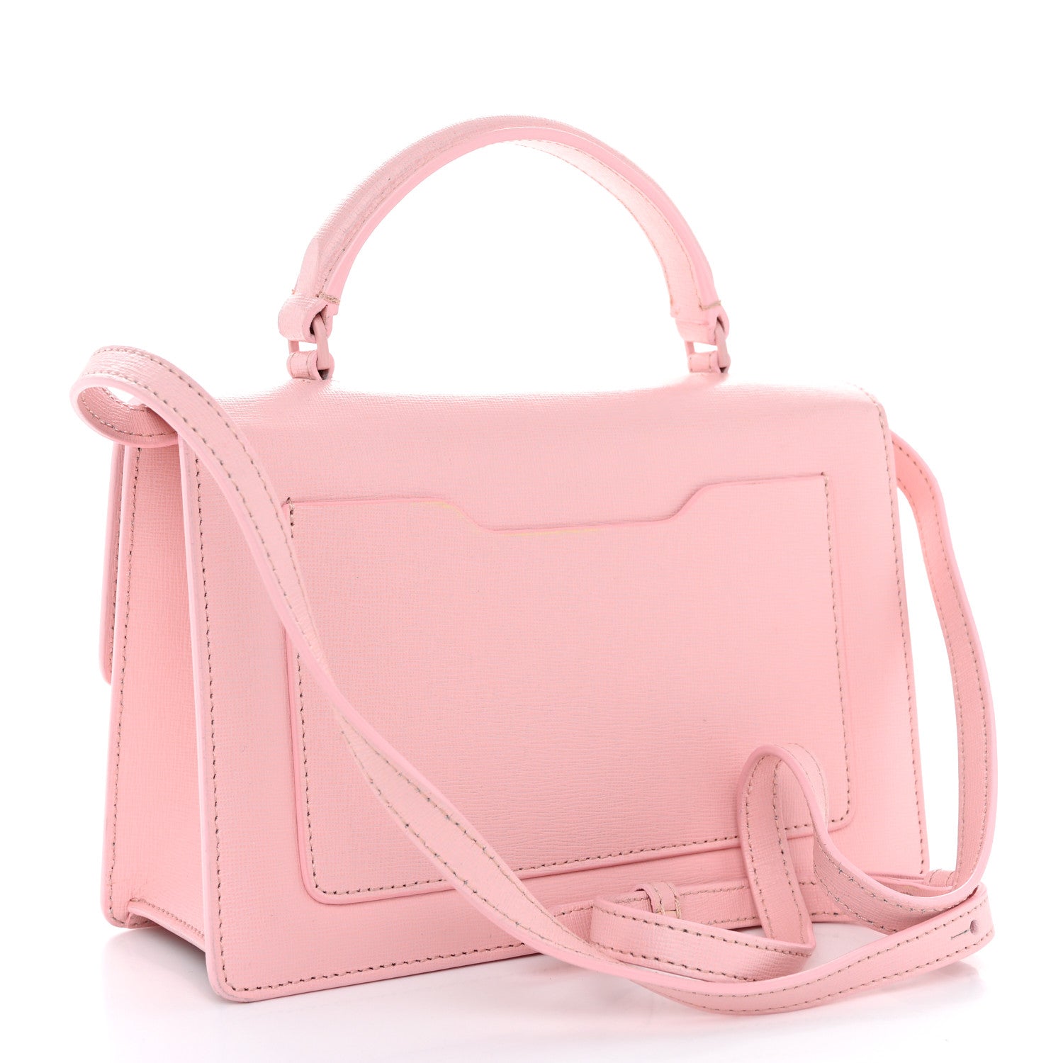 Off-White Saffiano Jitney 1.4 Top Handle Bag Pink 3 of 10