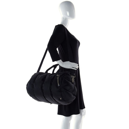 Prada Tessuto Nylon Bomber Duffle Black 4 of 10