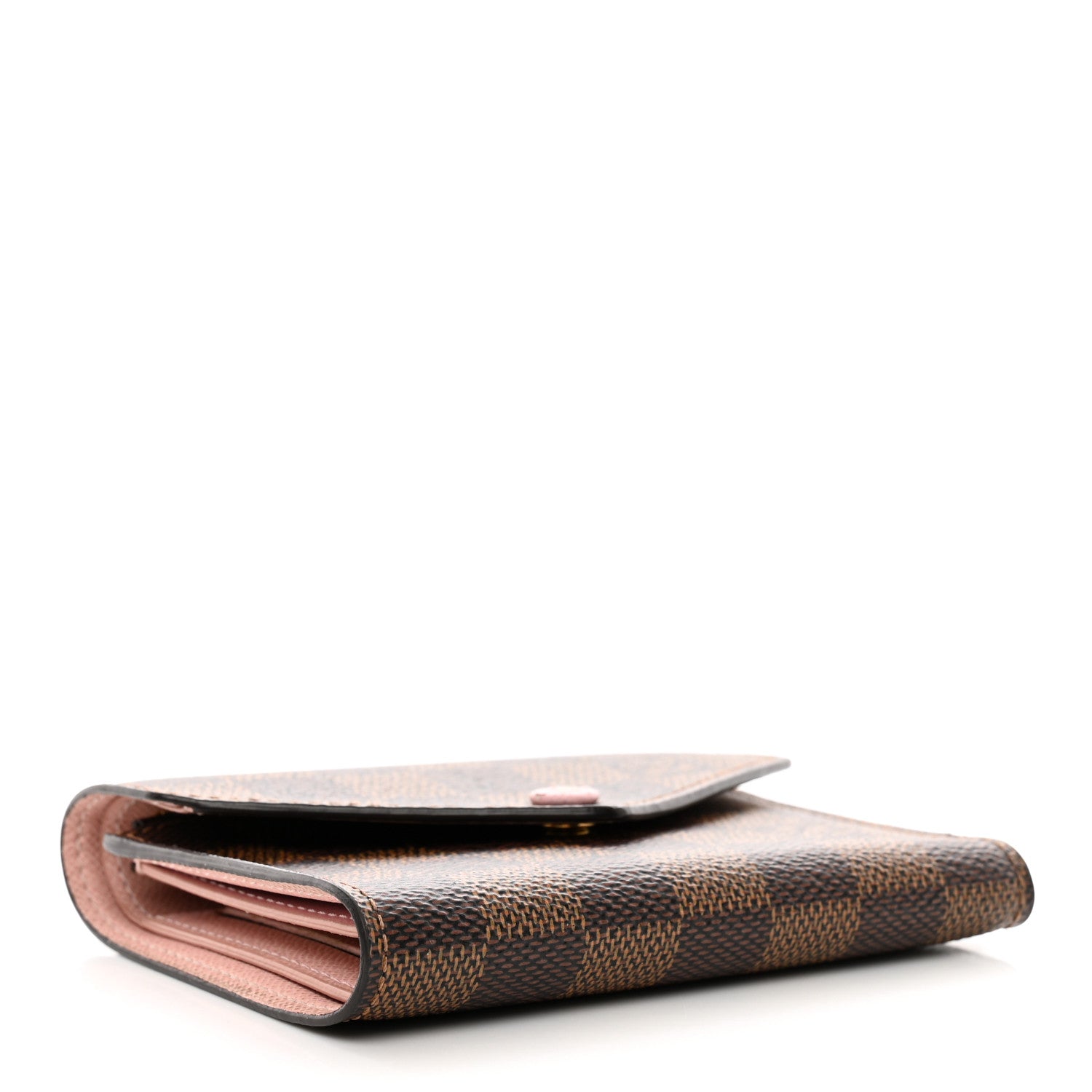 Louis Vuitton Damier Ebene Victorine Wallet Rose Ballerine 4 of 8