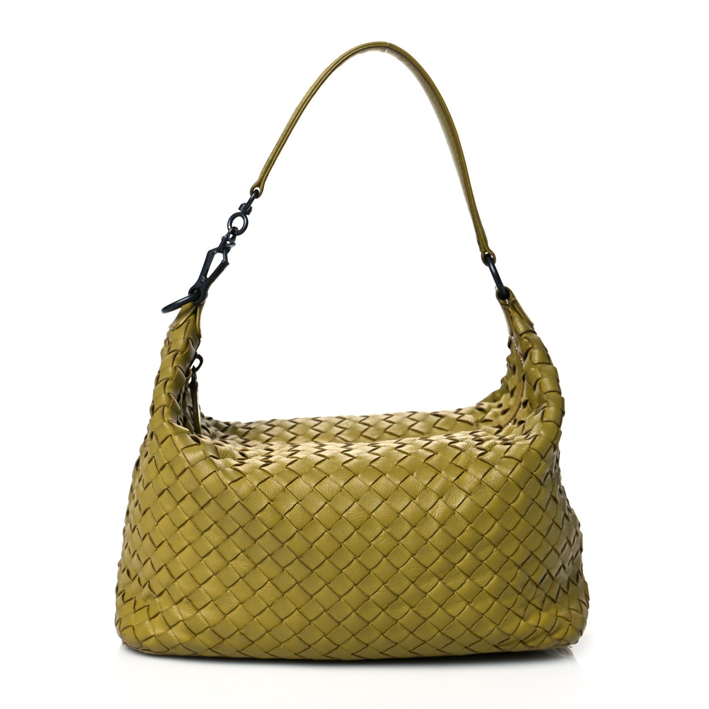 Nappa Intrecciato Small Shoulder Bag Green