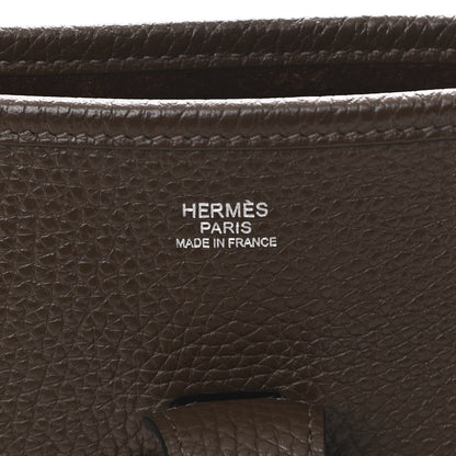 Hermes Taurillon Clemence Evelyne III GM Chocolate 6 of 11