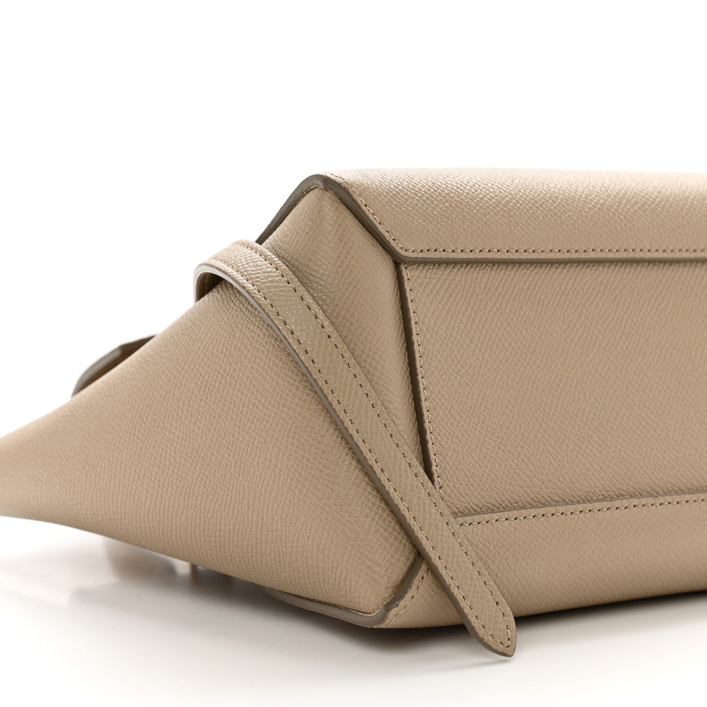 Grained Calfskin Nano Belt Bag Light Taupe