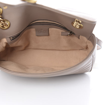 Gucci Calfskin Matelasse Small GG Marmont Shoulder Bag Porcelain Rose 5 of 11