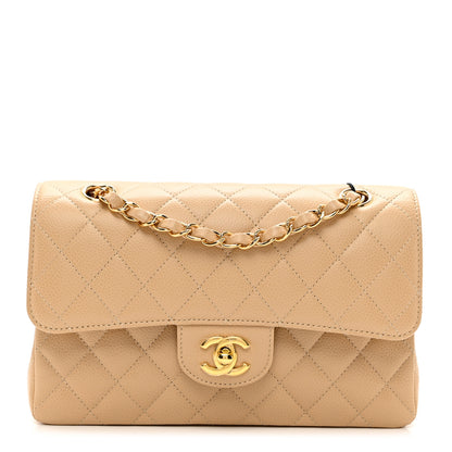 Chanel Caviar Quilted Small Double Flap Beige 1 of 9