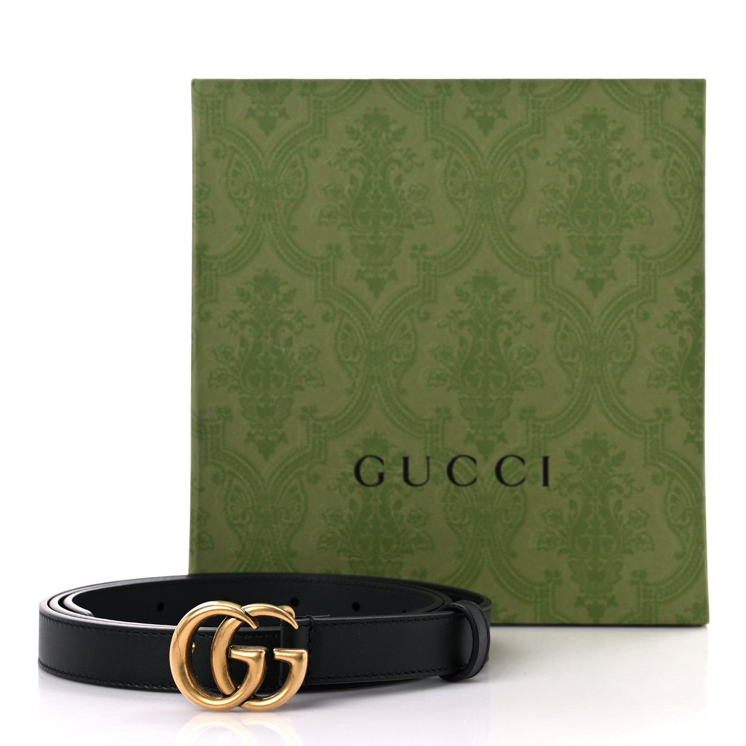 Gucci Calfskin Double G 20mm Belt 105 42 Black 5 of 5