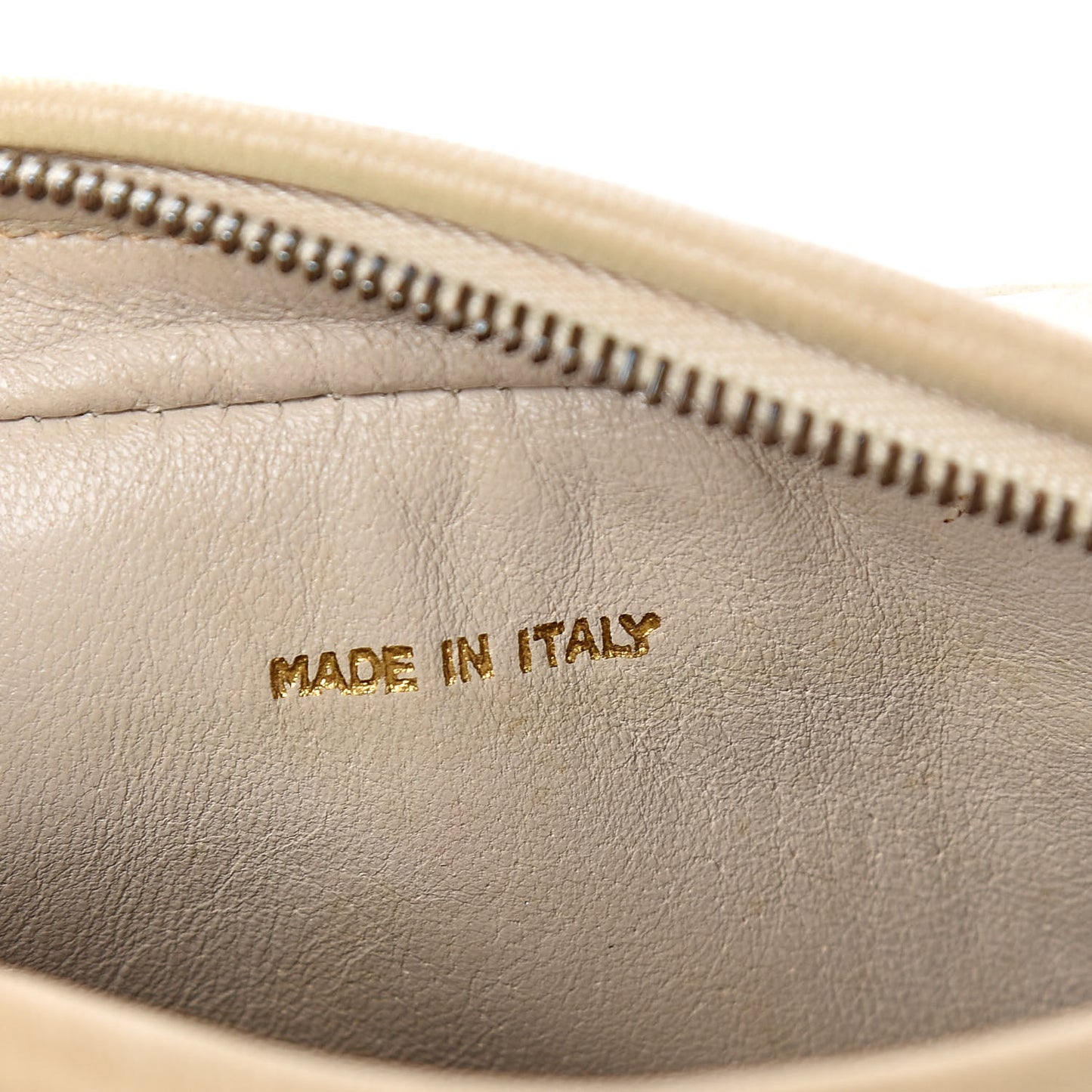 Lambskin Small Tassel Camera Case Beige
