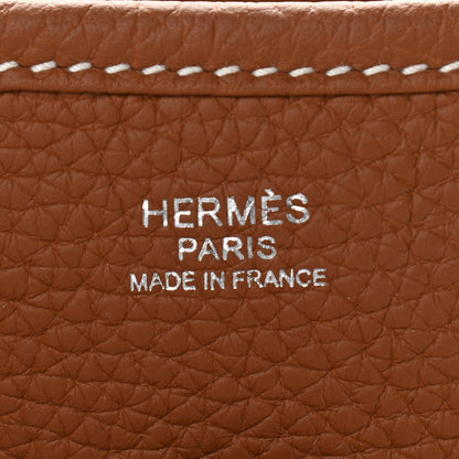 Hermes Taurillon Clemence Evelyne III PM Gold 6 of 10