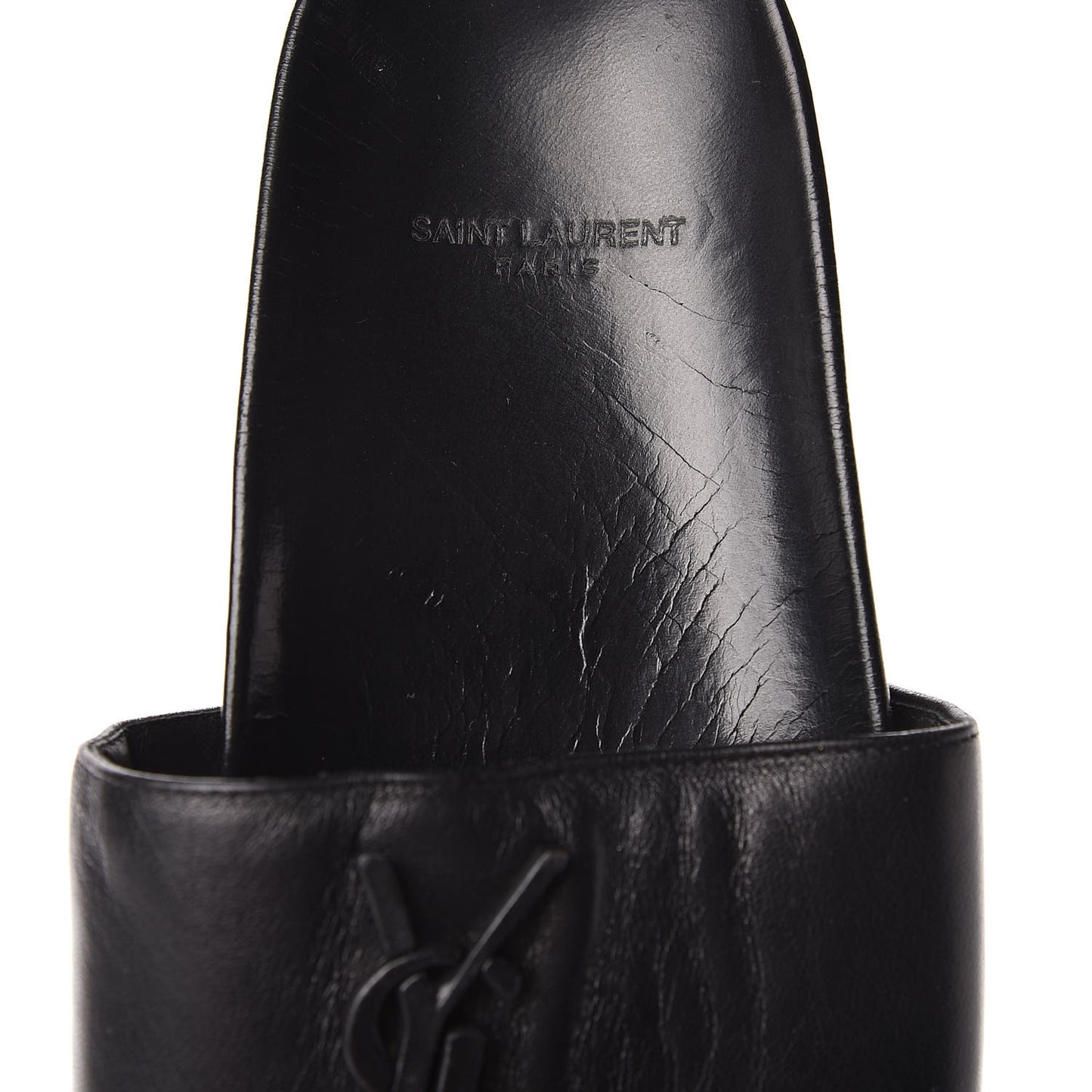 Lambskin Joan Slide Sandals 39 Black