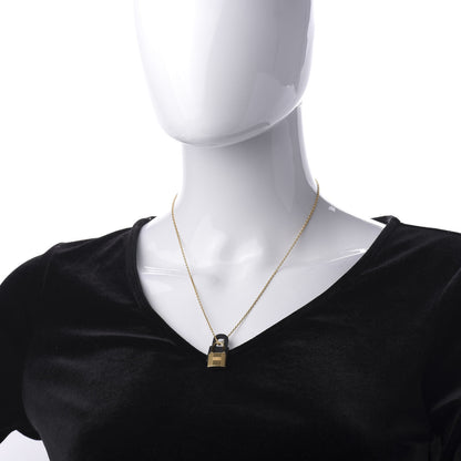 Hermes Swift Small O'Kelly Pendant Necklace Black 2 of 7